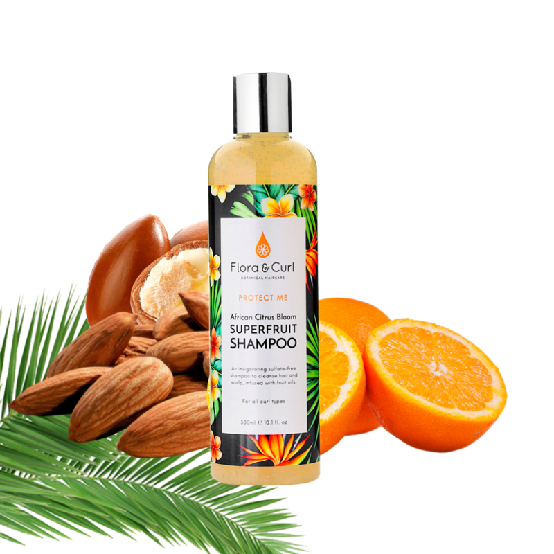Flora & Curl African Citrus Superfruit Shampoo  300ml / 10oz