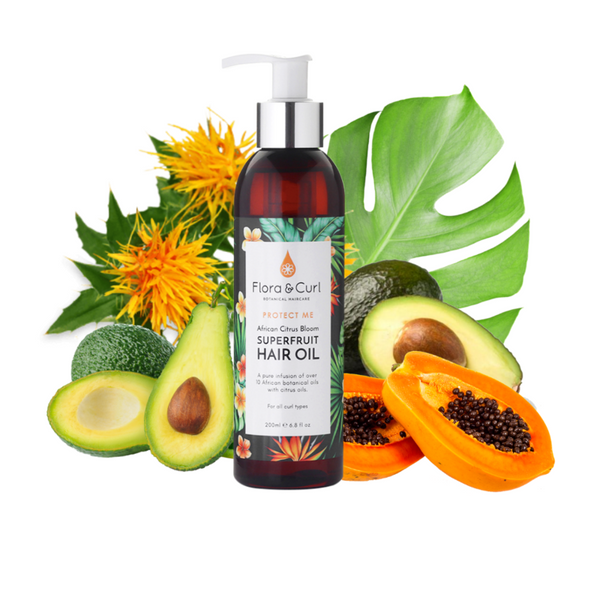 Flora & Curl African Citrus Superfruit Hair Oil 200ml / 6.8oz