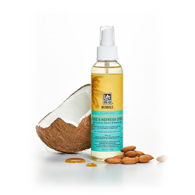 LA Naturals Manuka Honey & Coconut Shine & Refresh Spray 6 oz
